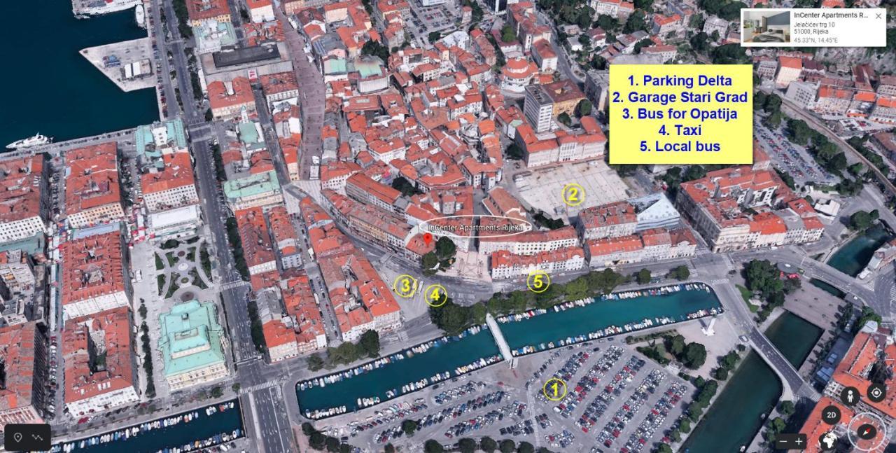 Incenter Apartments Rijeka Bagian luar foto